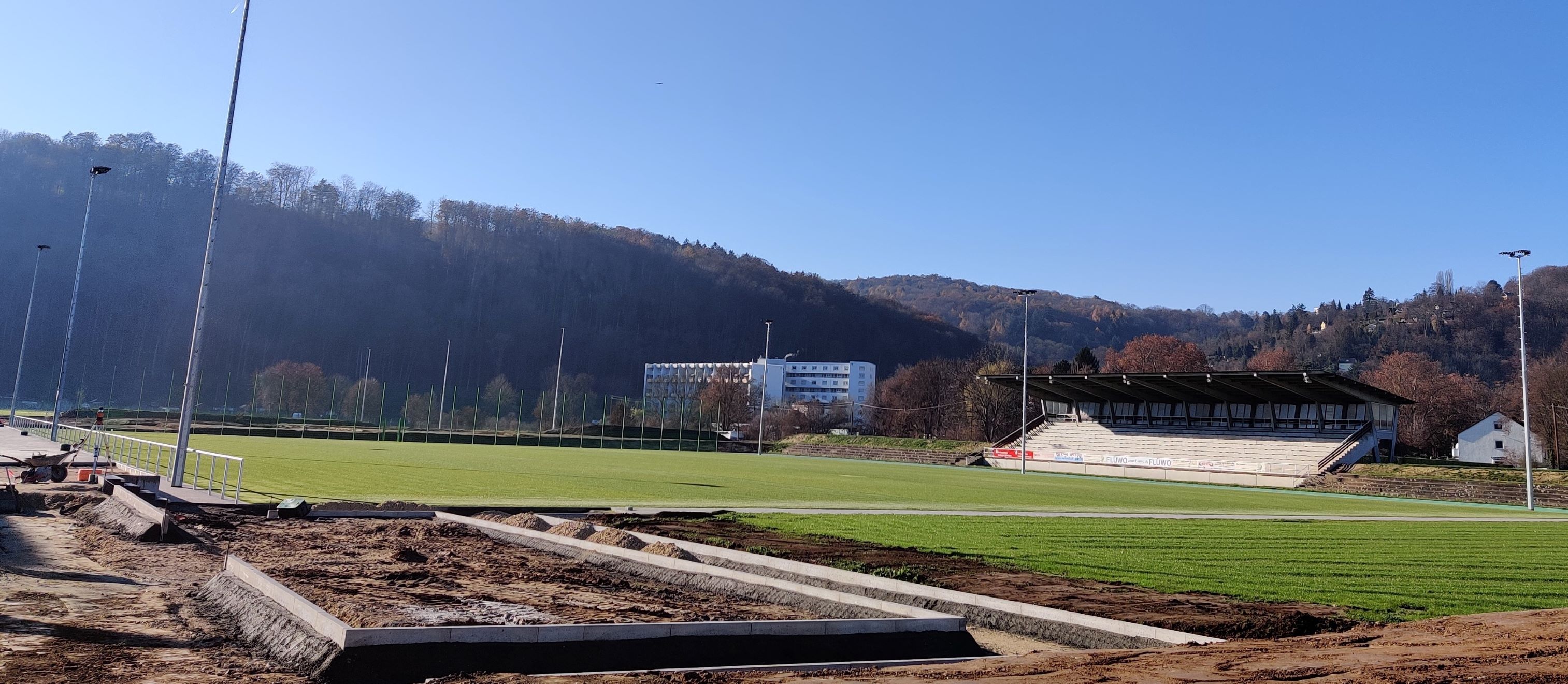 Blick auf den Sportpark