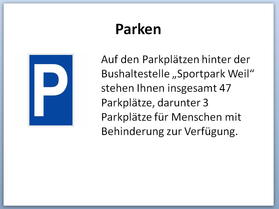 Parken allgemein