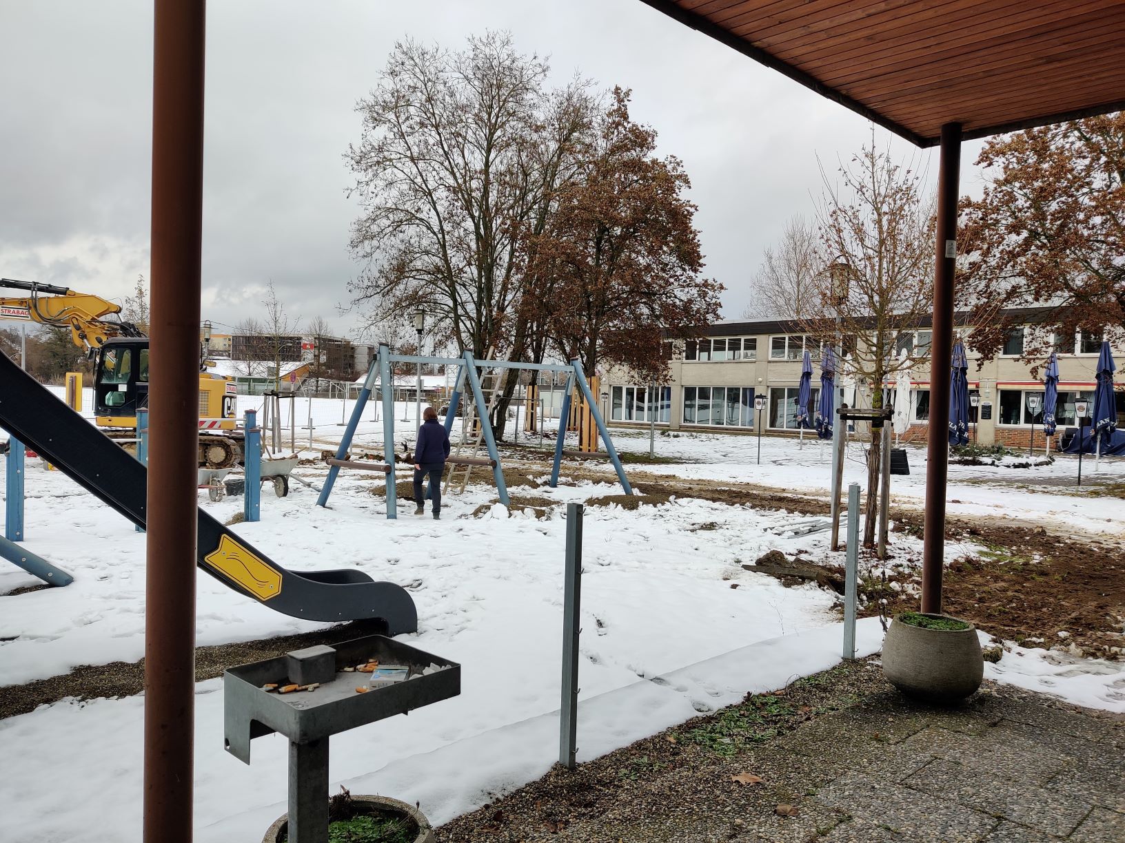 letzter Blick auf den Kinderspielplatz