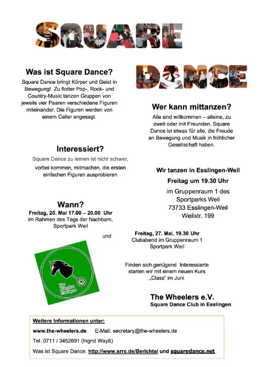 Schnuppertage Square Dance