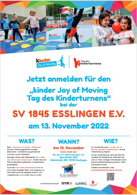 Tag des Kinderturnens 2022 - Plakat