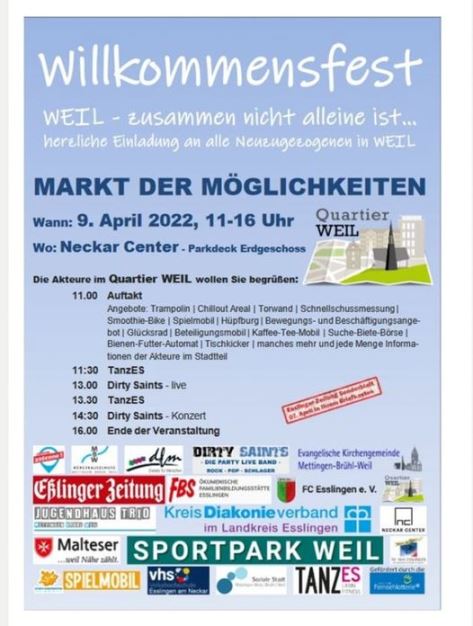 Flyer Willkommensfest