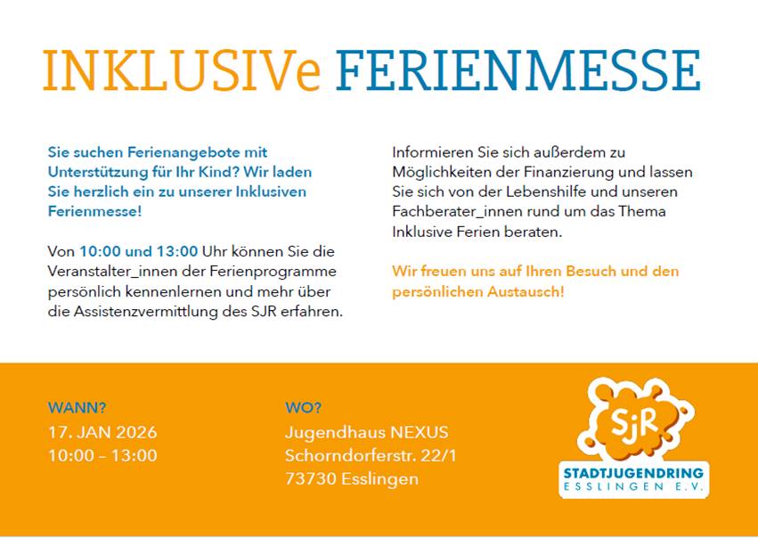 Flyer zur Ferienmesse